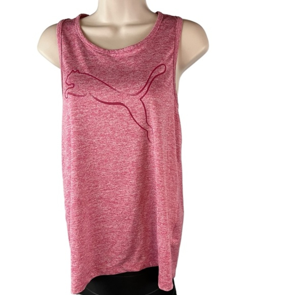 Puma Tank Top Women's Small Pink Sleeveless Round Neck Razorback (710)